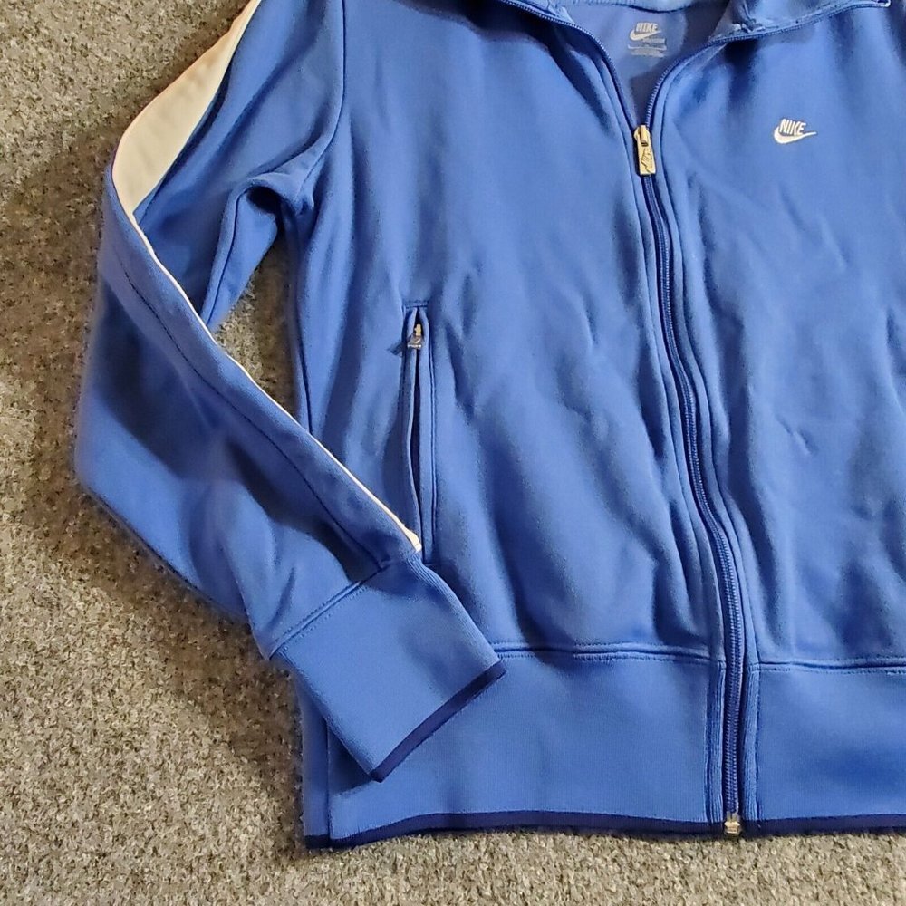NIKE Retro N98 Track Jacket Blue White Stripe 370397 Womens Size L  National 98 - Picture 2 of 13